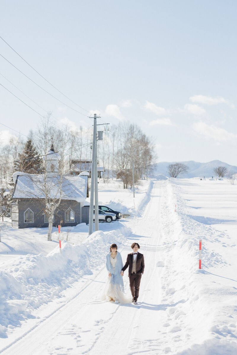 最後はお外でお散歩