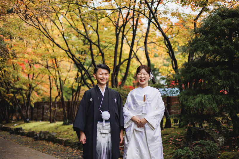 紅葉が綺麗な中島公園で