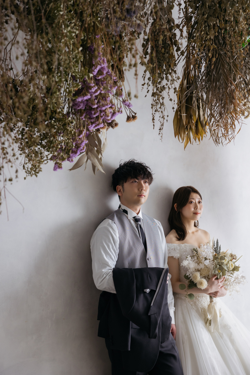 タキシードを持って