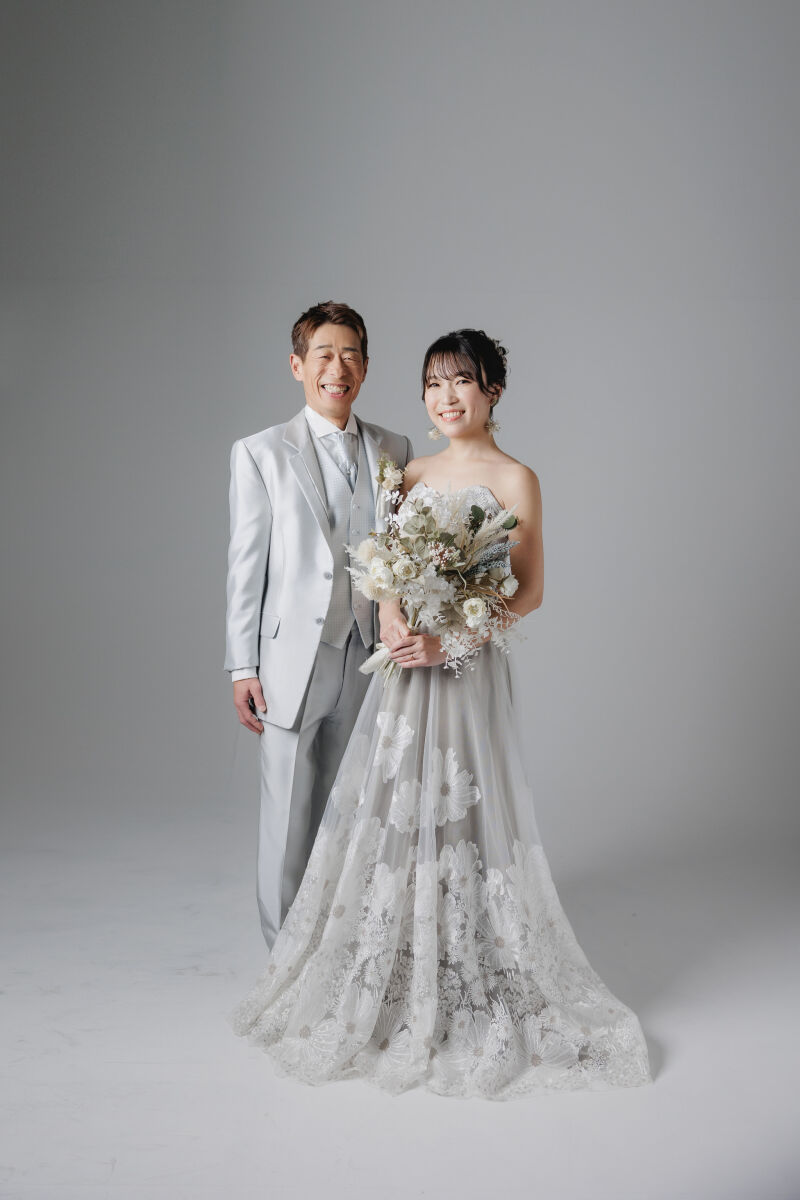 フォーマルなお写真はより二人を際立たせます