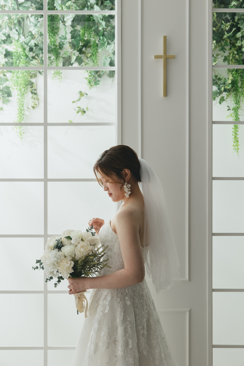 ブーケに触れて