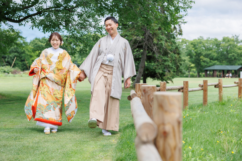 るんるんで歩いてくれる二人がとっても可愛いー!