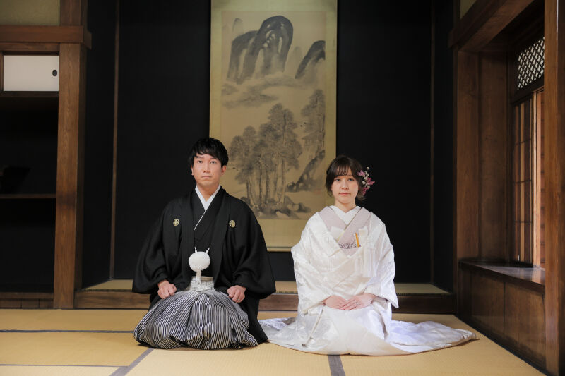 旧永山邸でシックな和装ウェディングフォトを！