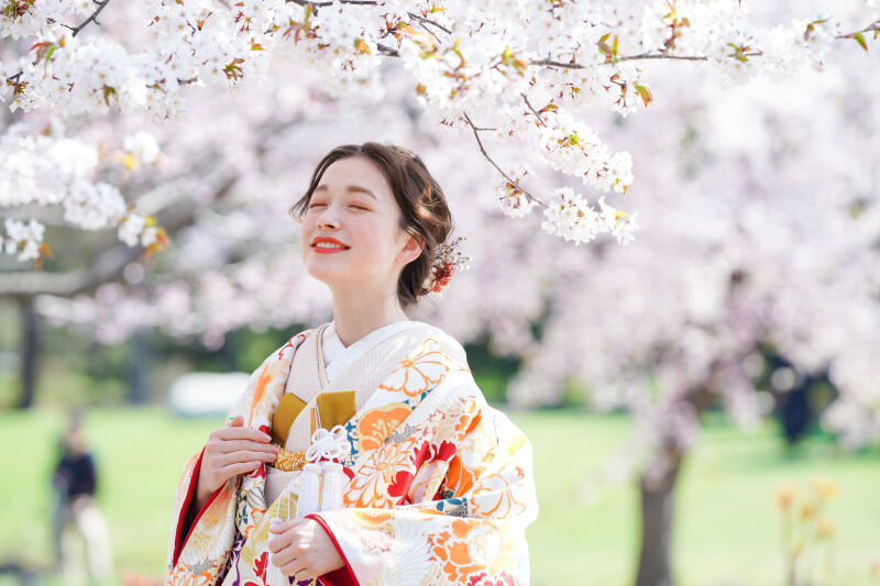 桜などの四季での撮影もできます♫