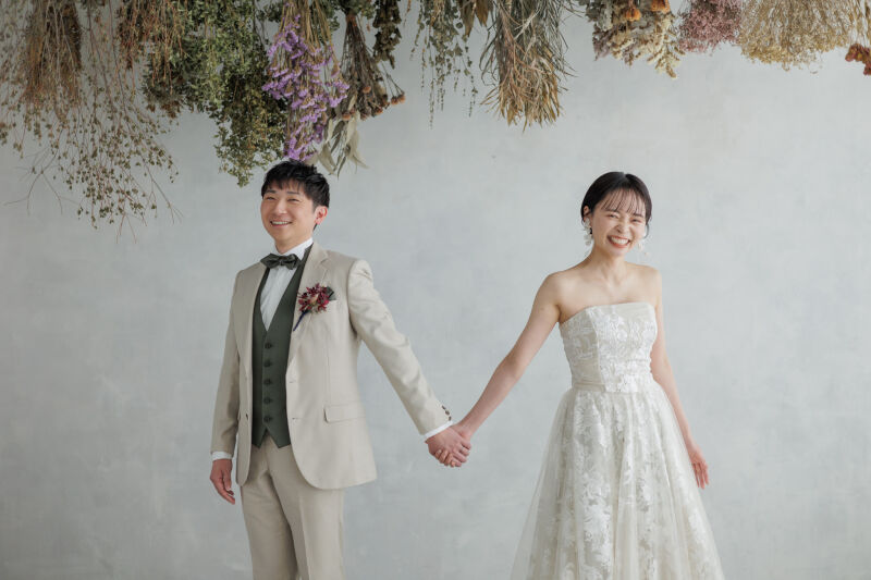 【新婦衣装2着_洋装ハウススタジオ】撮影&全データプラン