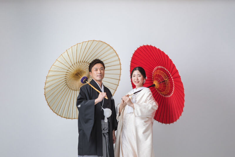 【和洋どちらも撮影出来る】和装+洋装スタジオ 美肌レタッチ・全データプラン