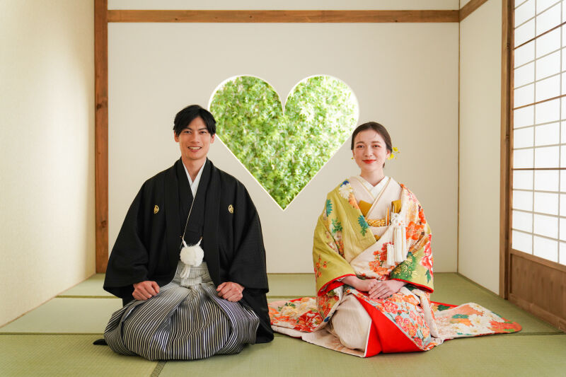 【和洋どちらも撮影出来る】屋内庭園+洋装ハウススタジオ20pアルバム&美肌レタッチ全データプラン