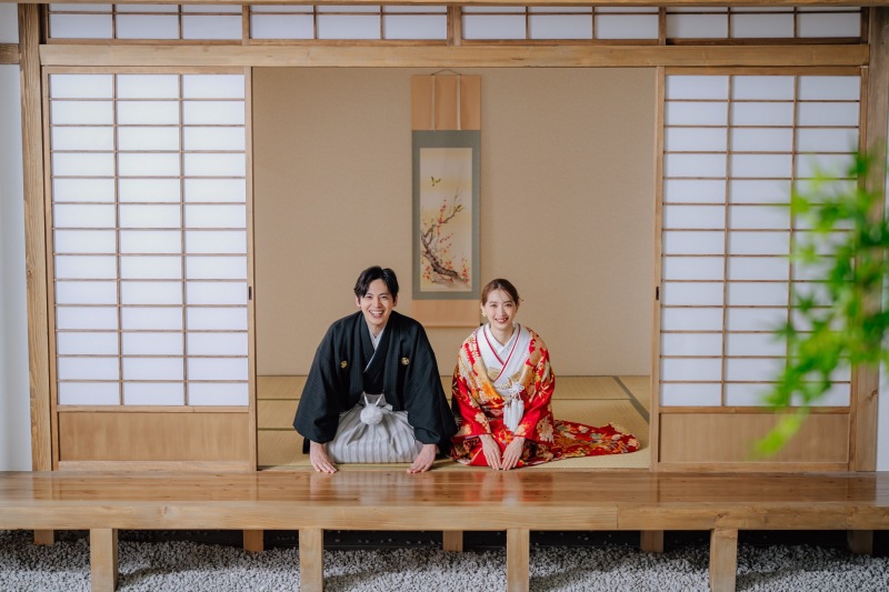 【和洋どちらも撮影出来る】屋内庭園+洋装ハウススタジオ35カットアルバム&加工付き全データプラン