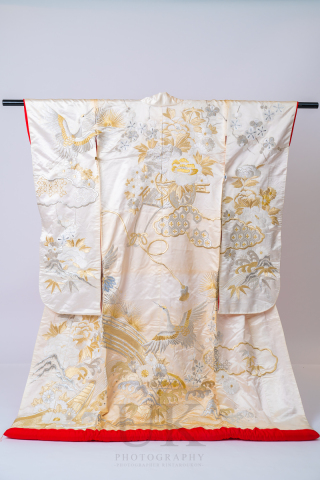 色打ち掛け_白_レトロ