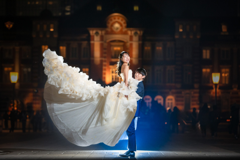 定番の抱っこショット、美しい!