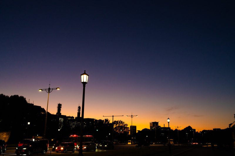 夕焼けが綺麗なマジックアワー