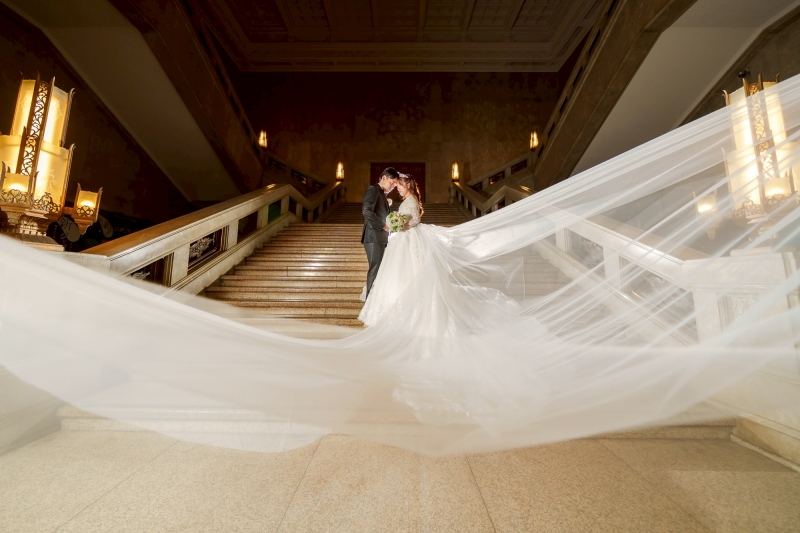 定番のベールショット!