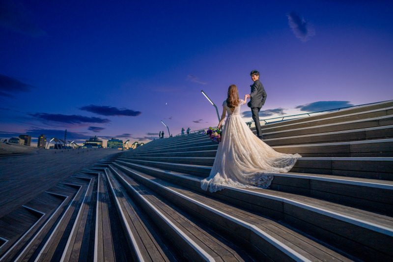 定番の大さん橋ショット!