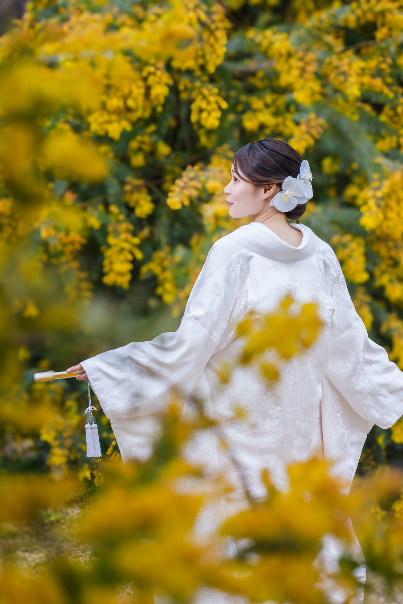 華やかさに映える白無垢