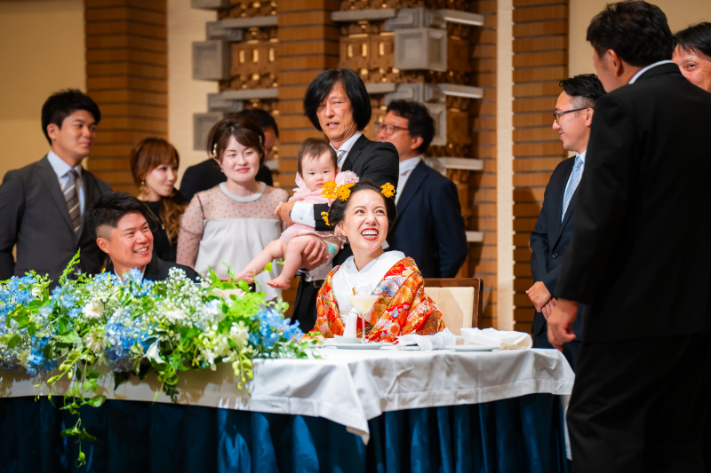 披露宴ではゲストとの一瞬を大切に!!