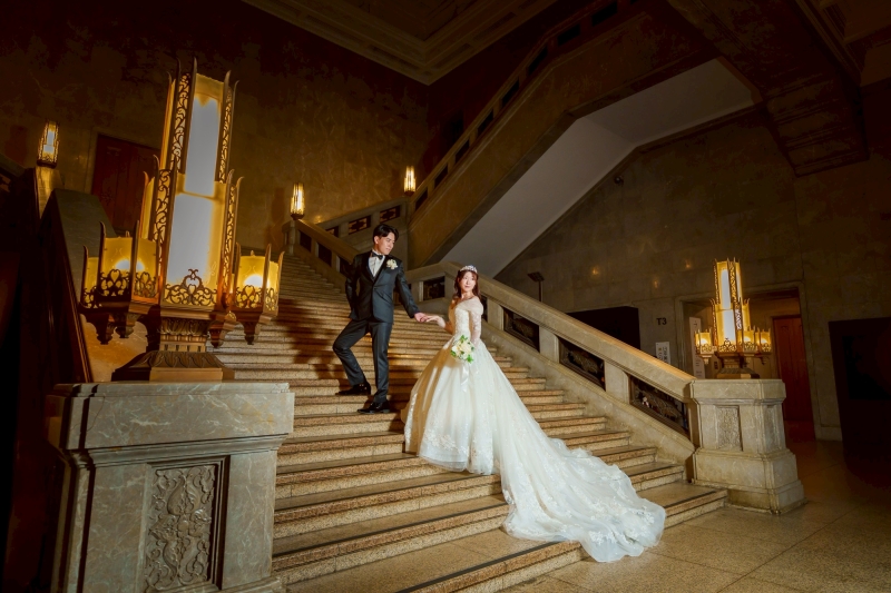 立ち姿のエスコート風ショットも♪