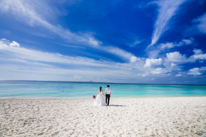 浜辺のふたりをパシャリ！