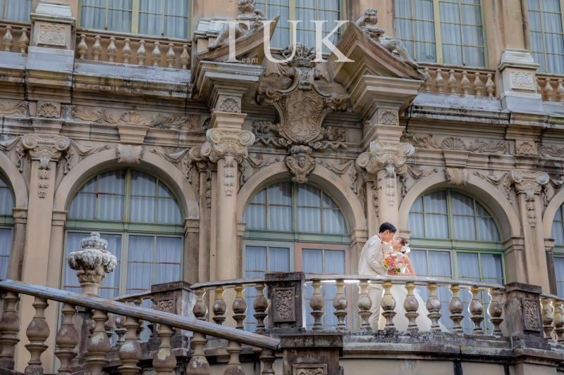 【出張撮影】誰かとかぶらない結婚式前撮りならここ！九州の宮殿撮影