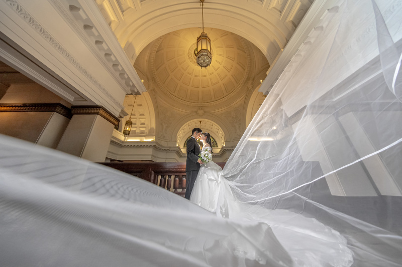 定番のベールショット!