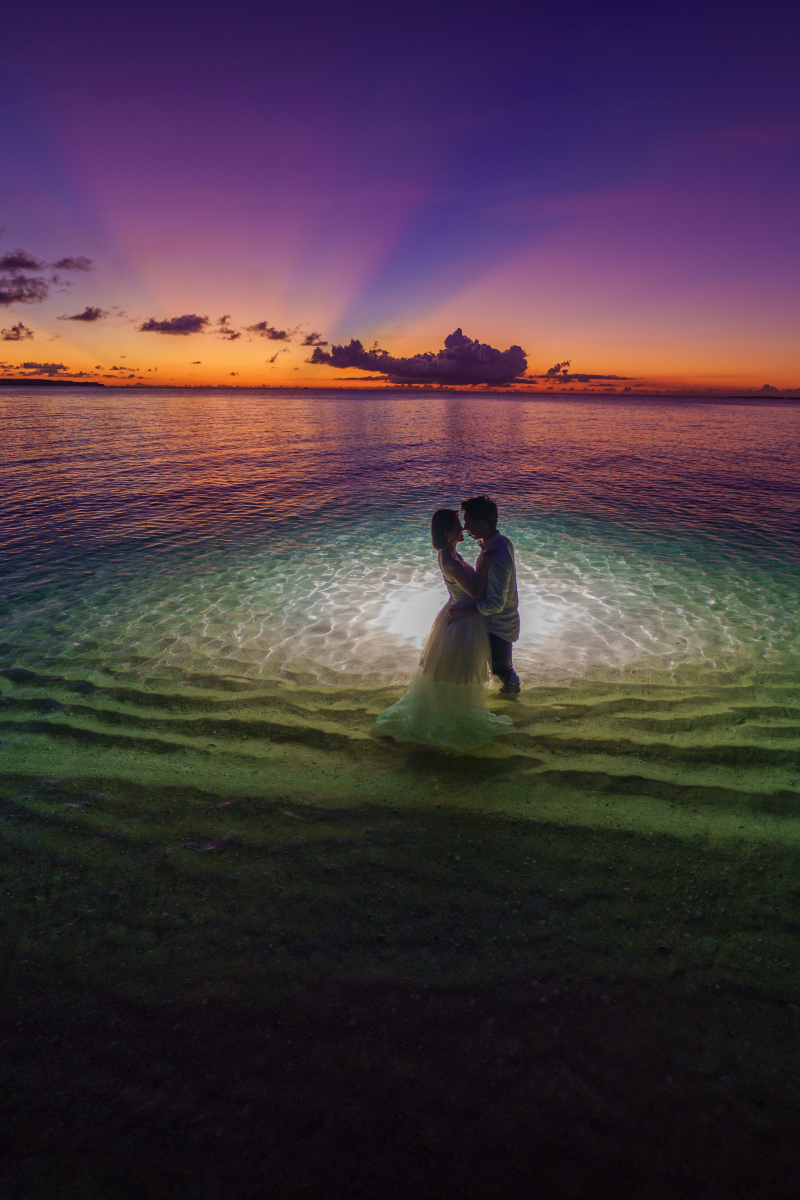 奇跡のマジックアワー!!!これは沖縄ならでは!