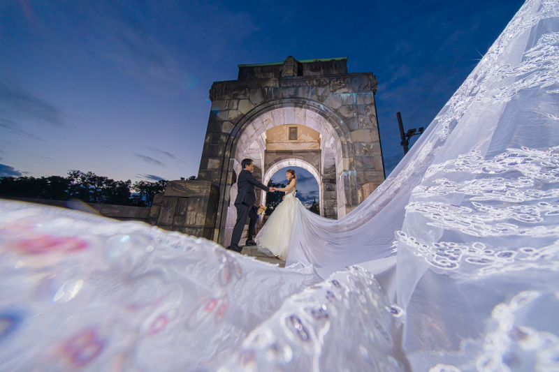 定番のロングベールショット!