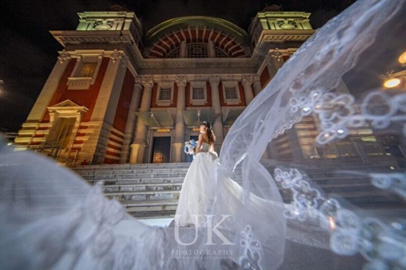 ベールを使ってダイナミックに