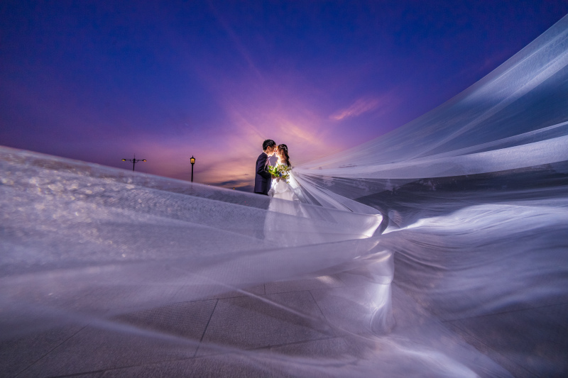 定番のベールショット!