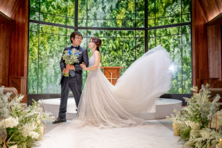 緑と光に包まれた幸せ溢れる記念日♪