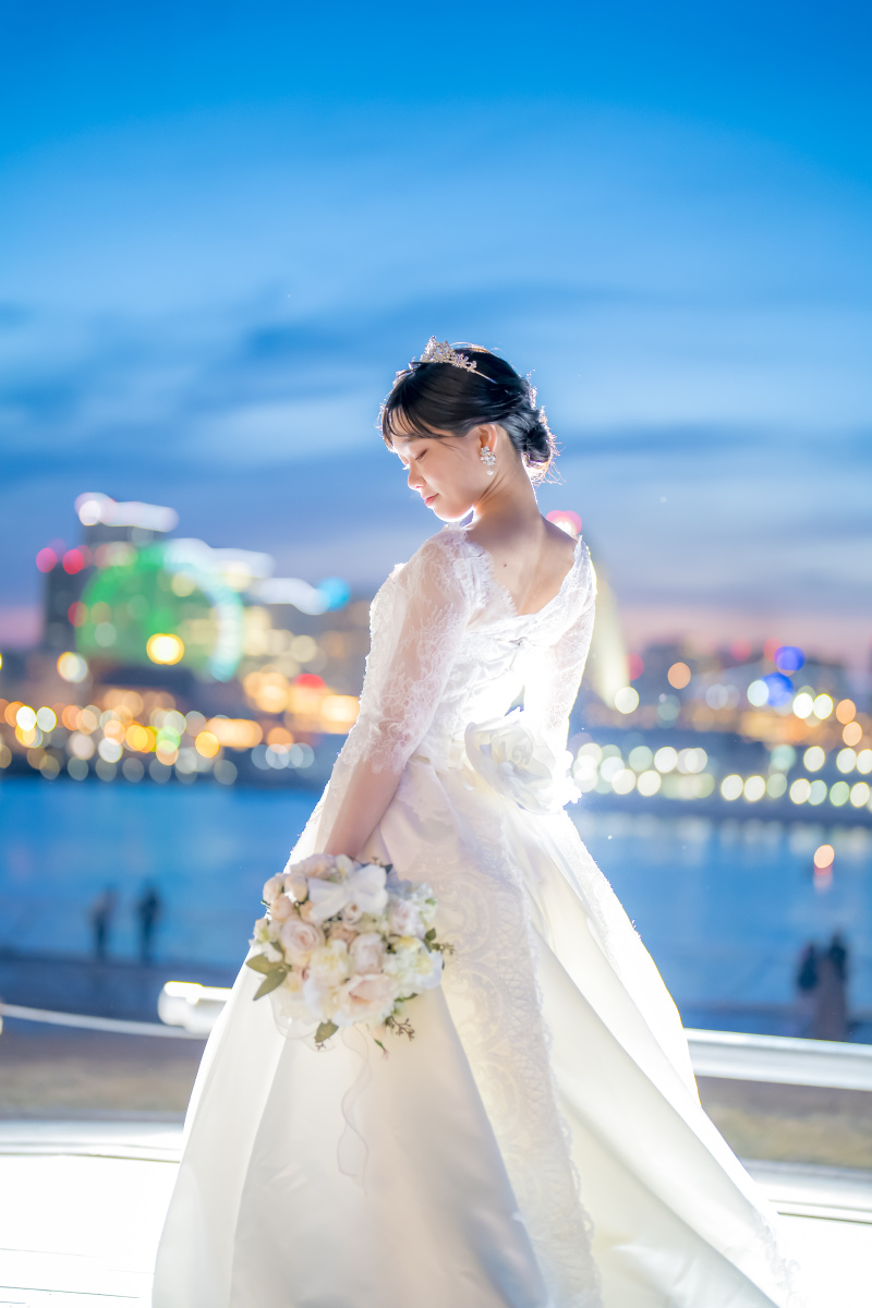 花嫁の美しいソロショットもバッチリ!!