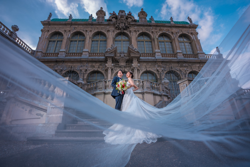 定番のベールショット!