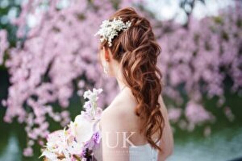 桜と合わせたヘアスタイル♪