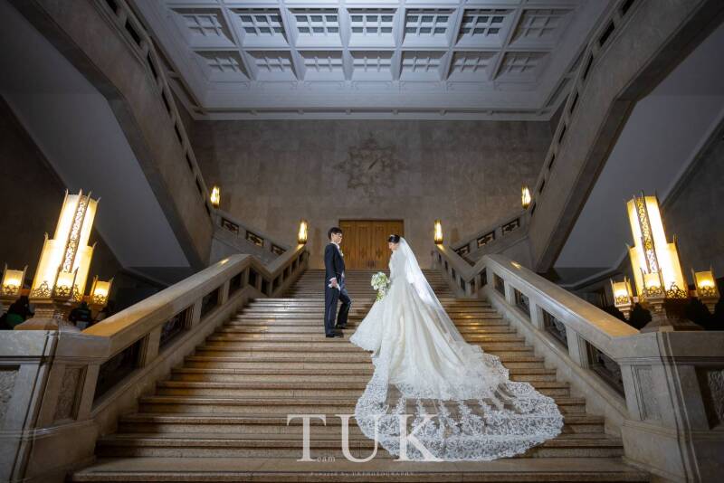 ロングベールが映える大空間♪