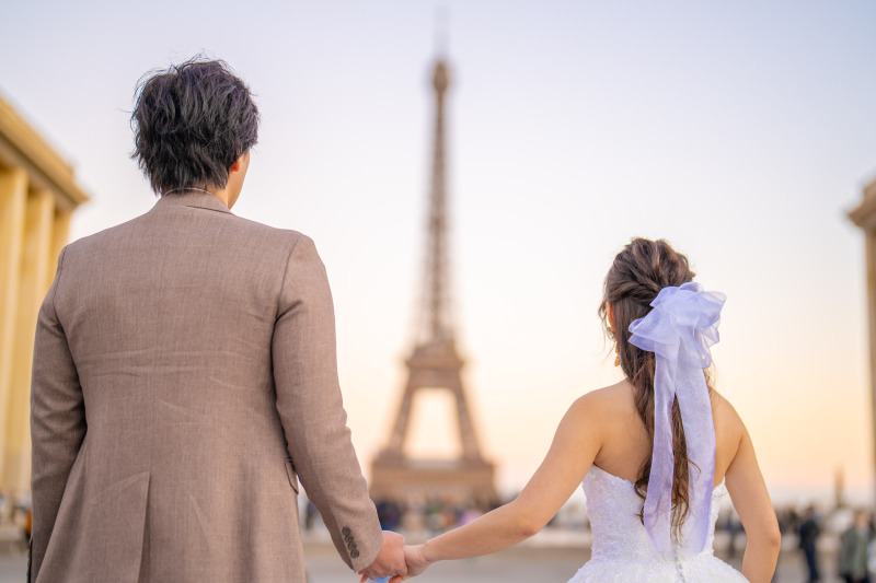 エッフェル塔を眺めながら・・・♪