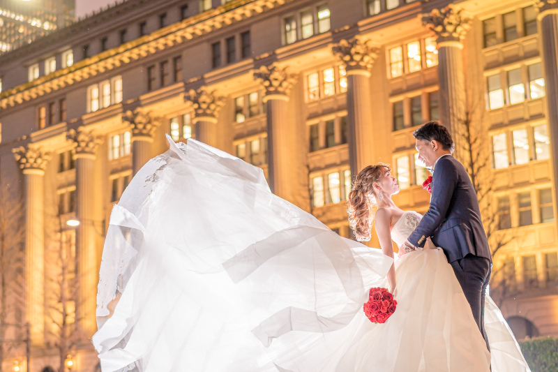 丸の内の街並みウェディング