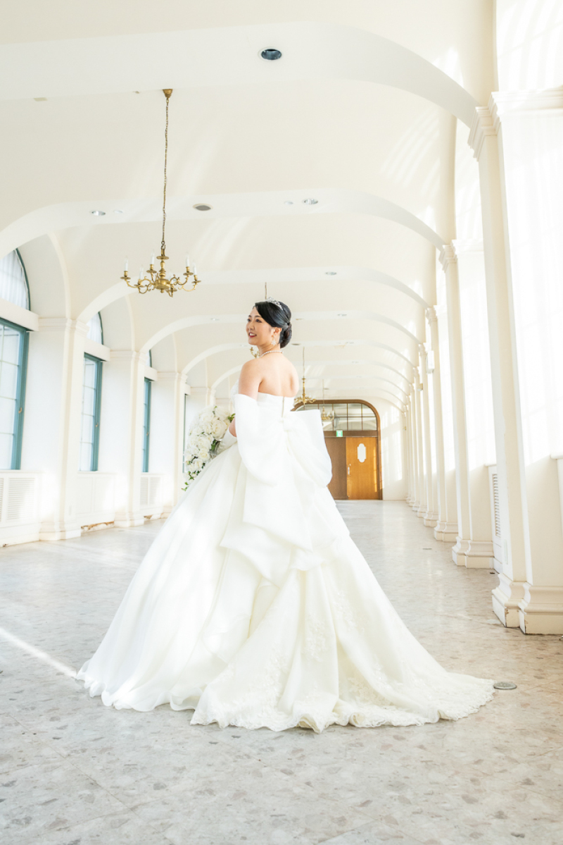 花嫁様のバックショット♪