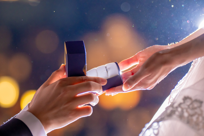 定番のお手元プロポーズショット♪