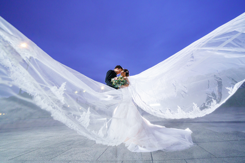 雨の日のマジックアワーの空で!