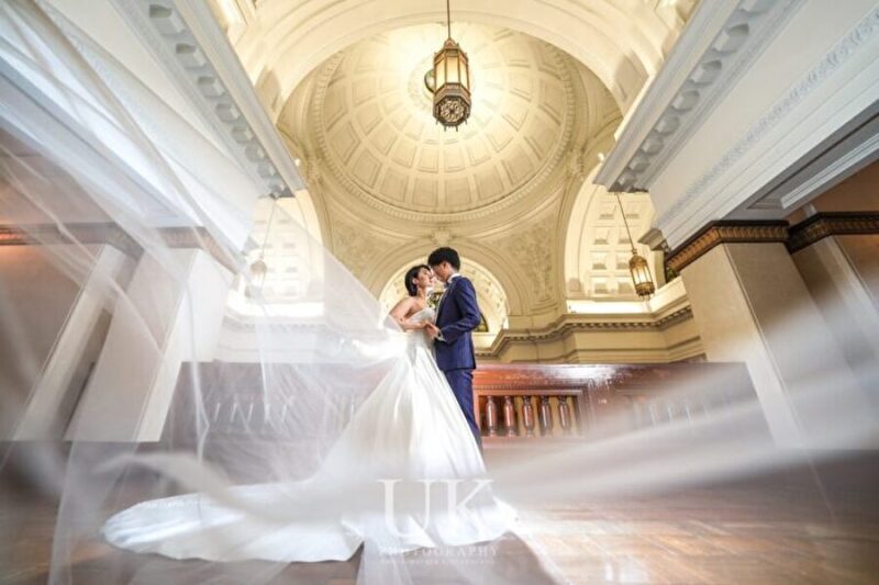 ベールショットも大聖堂のような空間で美しく！！