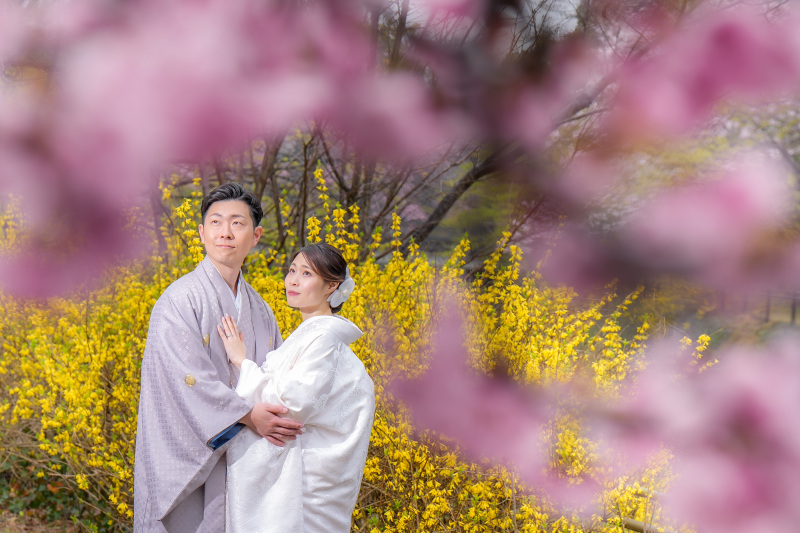春色に包まれるふたり