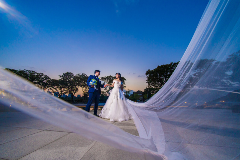 定番のロングベールショット!!