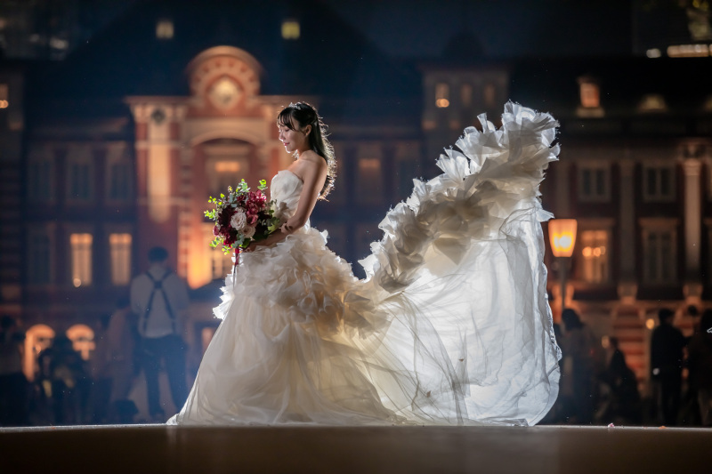 こちらも定番!ドレスふわりショット♪