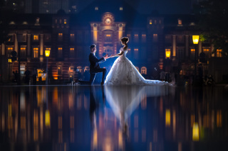 TEAM UK WEDDING | チームUK_美しい夕方&夜の東京駅ウェディング byTUK