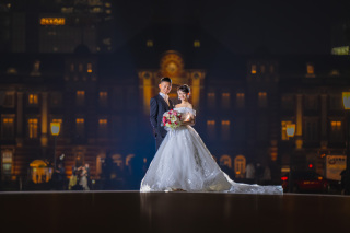 TEAM UK WEDDING | チームUK_美しい夕方&夜の東京駅ウェディング byTUK