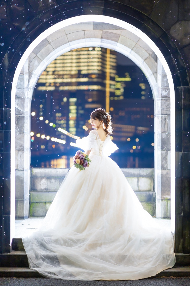 【TUKソロウェディングフォト1.5H 100カットプラン】新婦美容セットプラン【衣装持込無料♩】