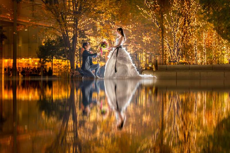 【東京駅ムービーセット50%OFFプラン】前撮りフォト& ムービーセット【新婦ヘアメイク&メイク込】