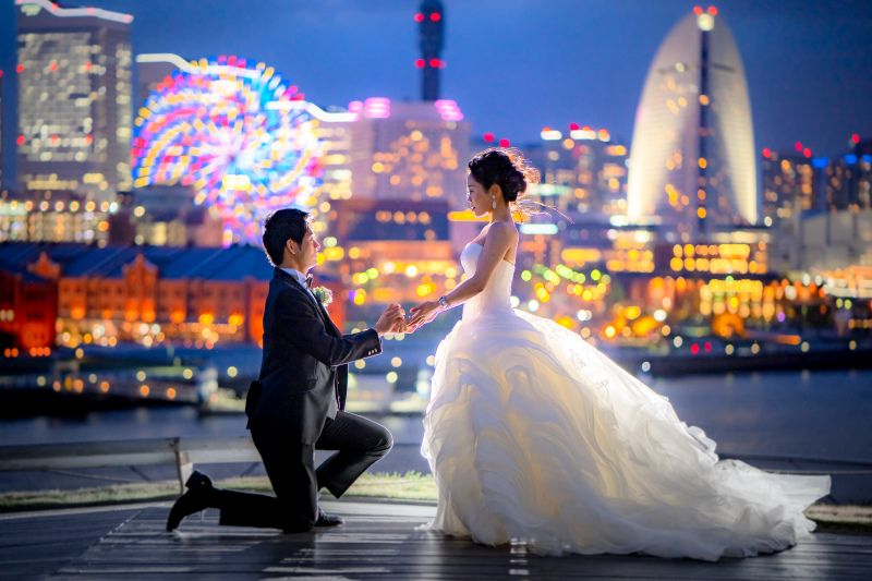 【横浜ウェディング!!】大桟橋、赤煉瓦、象の鼻パークなど横浜ウェディングのためのプラン【新婦ヘアメイク&メイク込み】