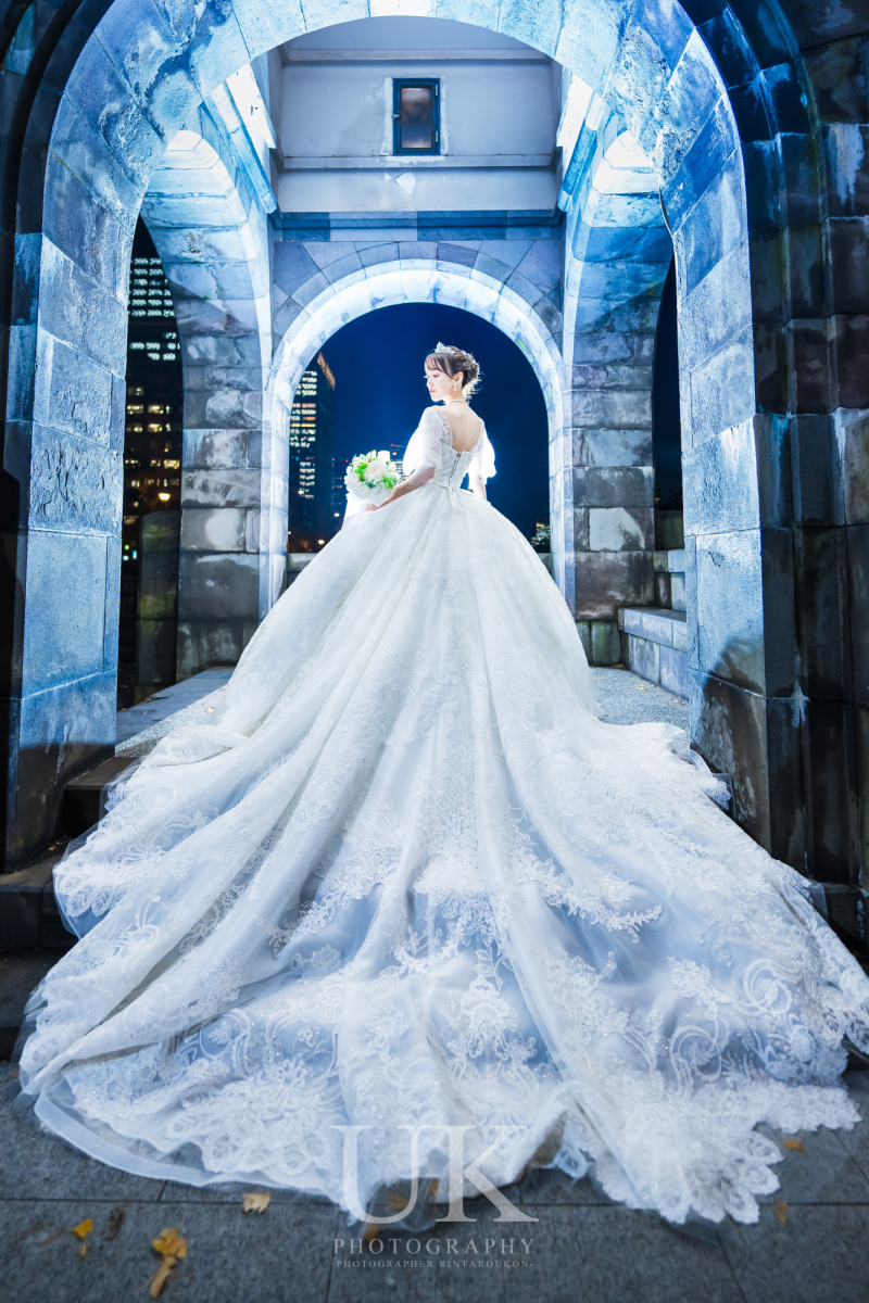 【こだわりプラン①】東京駅ウェディングフォト新婦ドレス&小物レンタル込みプラン【チームUK代表:右近撮影】