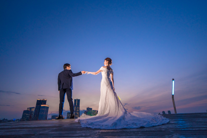 【横浜ウェディング!!】大桟橋、赤煉瓦、象の鼻パークなど横浜ウェディングのためのプラン【新婦ヘアメイク&メイク込み】