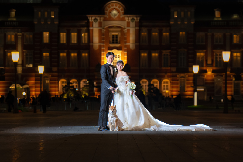 【ペットと一緒にロケーション撮影♪】ペット&ファミリーウェディング撮影プラン -全国どこでも!【新婦ヘアメイク&メイク込】