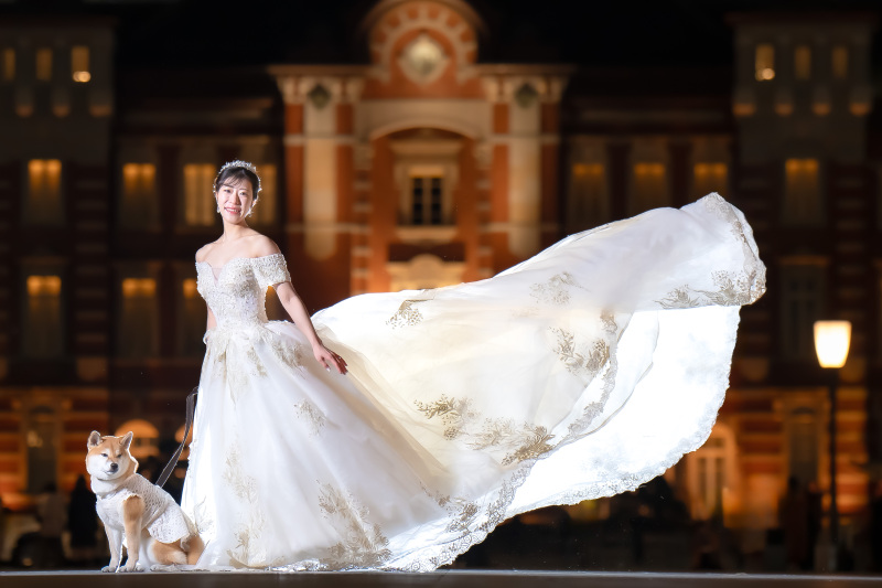 【ペットと一緒にロケーション撮影♪】ペット&ファミリーウェディング撮影プラン -全国どこでも!【新婦ヘアメイク&メイク込】